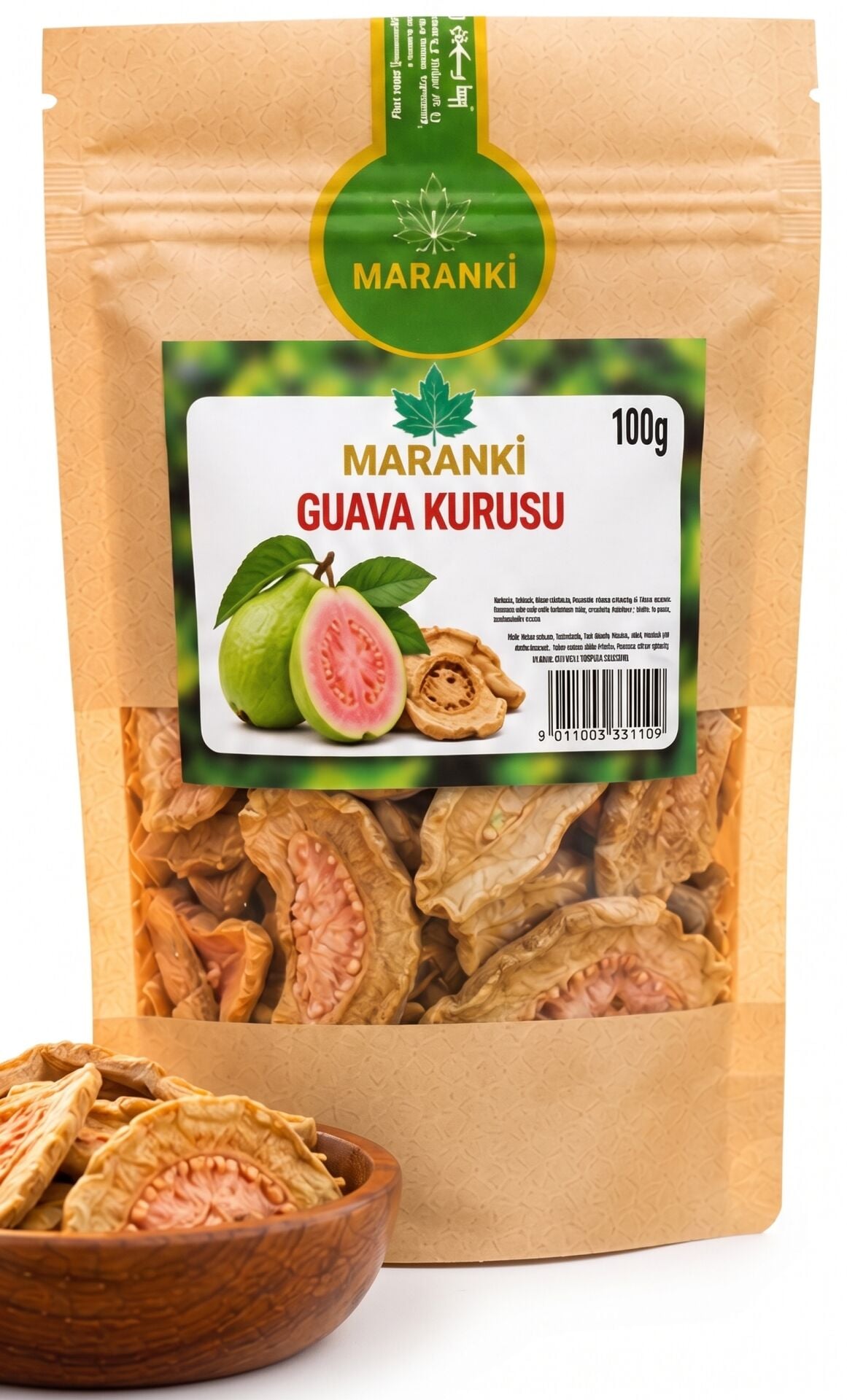 Maranki Guava Kurusu Doğal Kurutulmuş Dilimli Guava Meyvesi 100 g