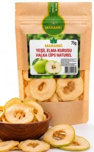 Yeşil Elma Kurusu Halka Cips Naturel 75 GR