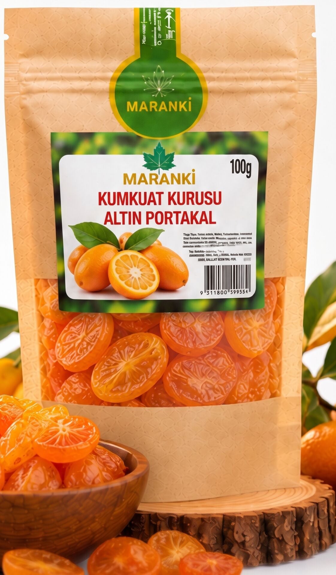 Maranki Kumkuat Kurusu (Altın Portakal) Kurutulmuş Meyve 100 g