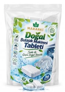 Maranki Doğal Bulaşık Makinesi Tableti Bitkisel İçerikli 36 Adet