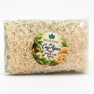 Maranki Çay Ağacı Yağlı Kabak Lifli Sabun Doğal Peeling Etkili 100 GR