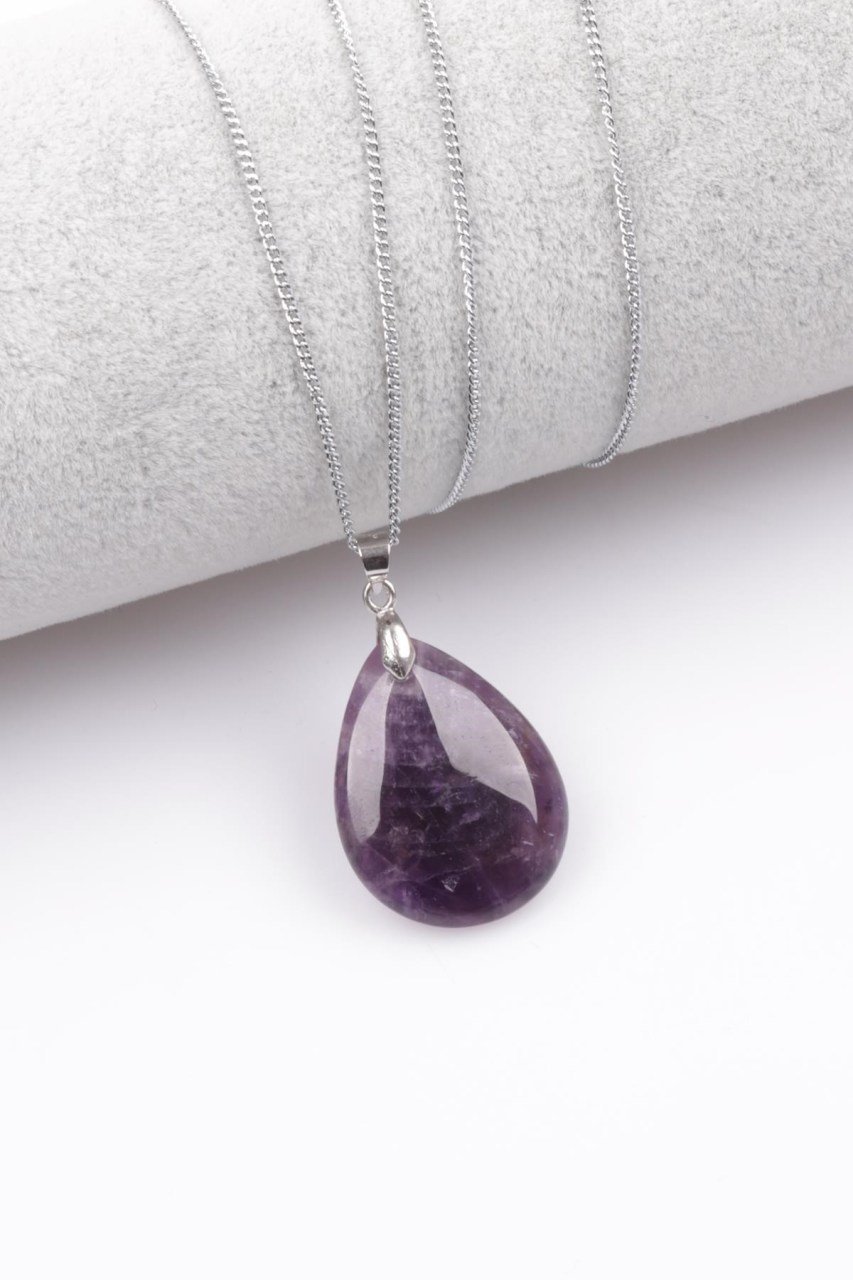 Ametist Kolye Ucu Damla