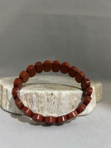 Red Jasper Bileklik Badem Kesim - Model 6
