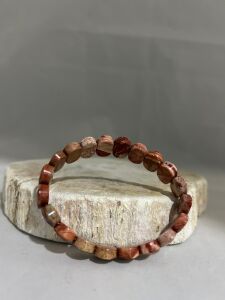 Red Jasper Bileklik Badem Kesim - Model 6
