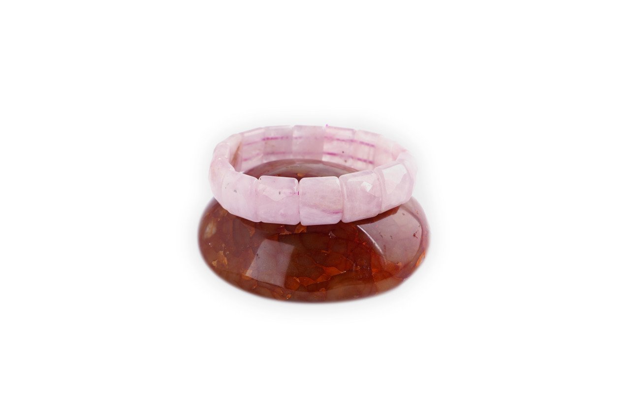 Pembe Kuvars Bileklik Model 2