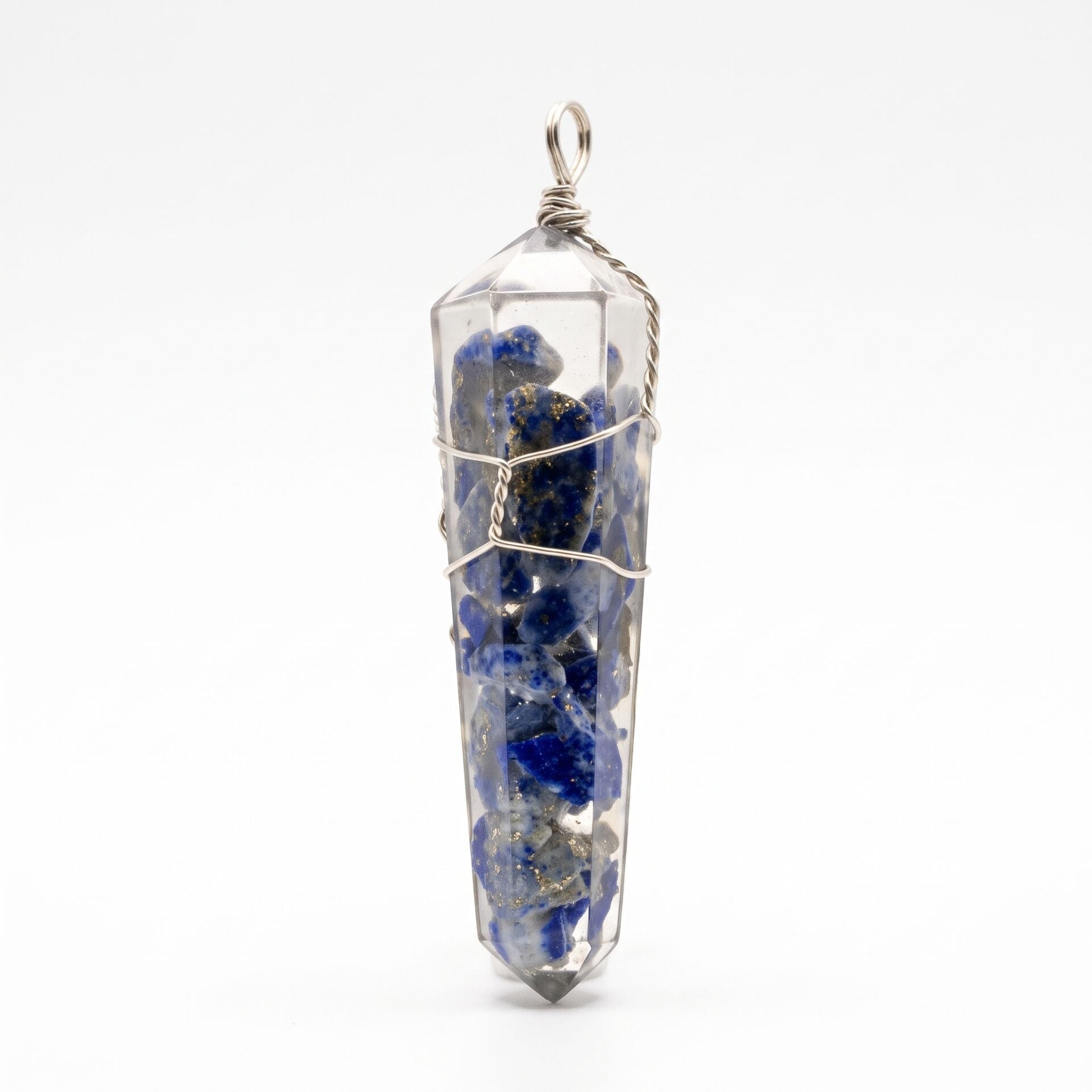 Maranki Lapis Lazuli Prizma Kolye Ucu