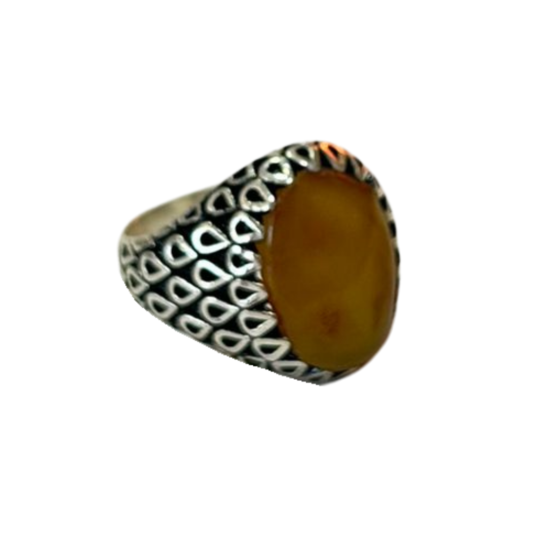 Kehribar Yüzük - Model 1