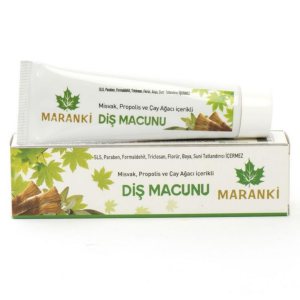 Maranki, Propolis, Çay ağacı, Misvaklı, Nane ve Karanfil Özlü Katkısız Doğal Diş Macunu 100 Ml
