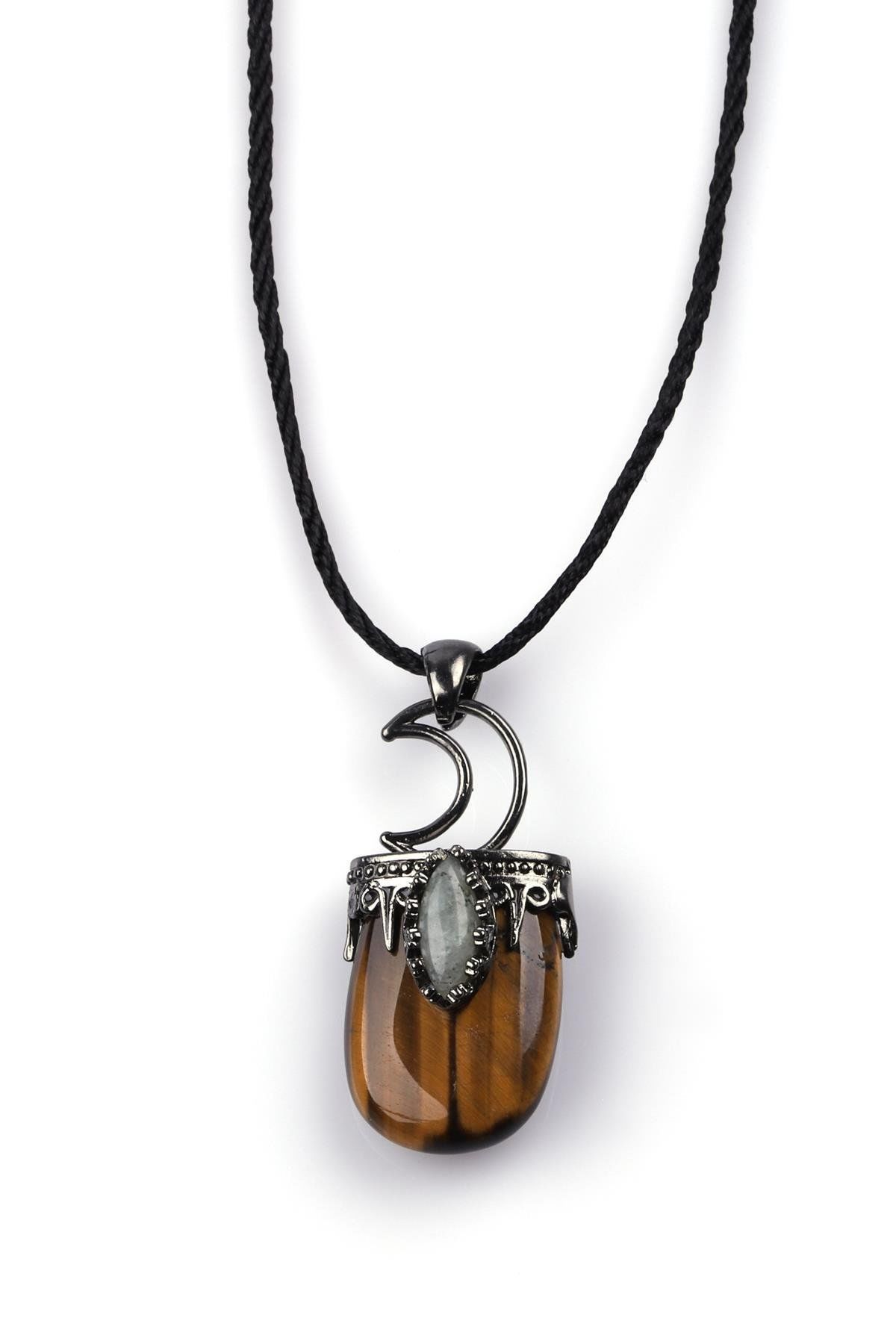 Kaplan Gözü - Labradorit Doğal Taş Kolye Ucu