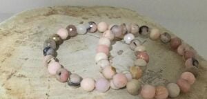 Pembe Opal Bileklik Kesme 8 mm