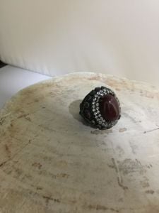 Bayan Yüzük Otantik Turuncu Akik