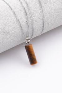 Kaplangözü Doğal Taş Kolye Ucu - Silindir