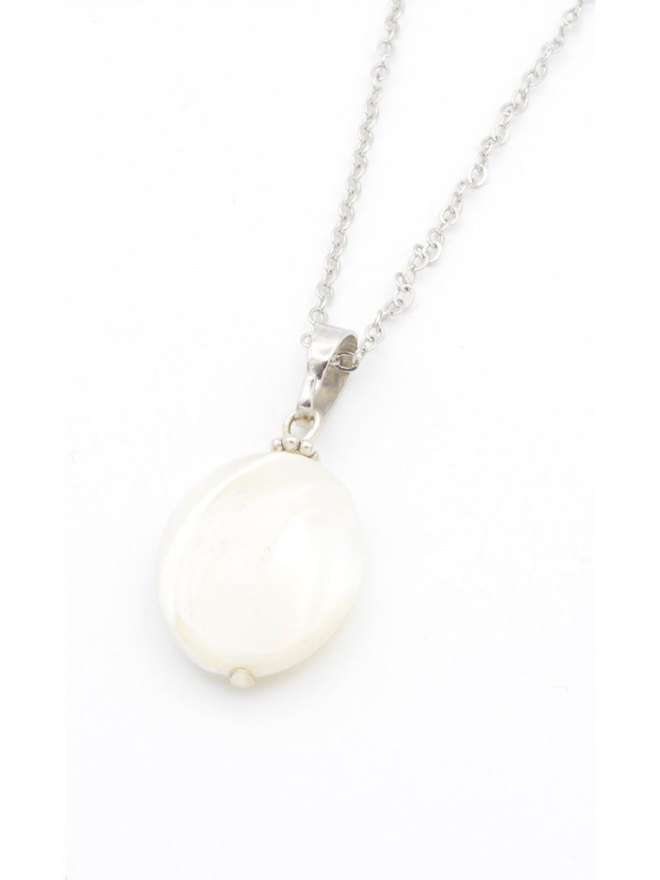 Sedef Doğal Taş Kolye Ucu - Model 1