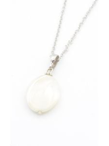 Sedef Doğal Taş Kolye Ucu - Model 1