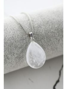 Kristal Kuvars Kolye Ucu - Damla Model