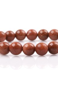 Kahverengi Yıldız Taşı Bileklik - Küre Kesim 8 mm