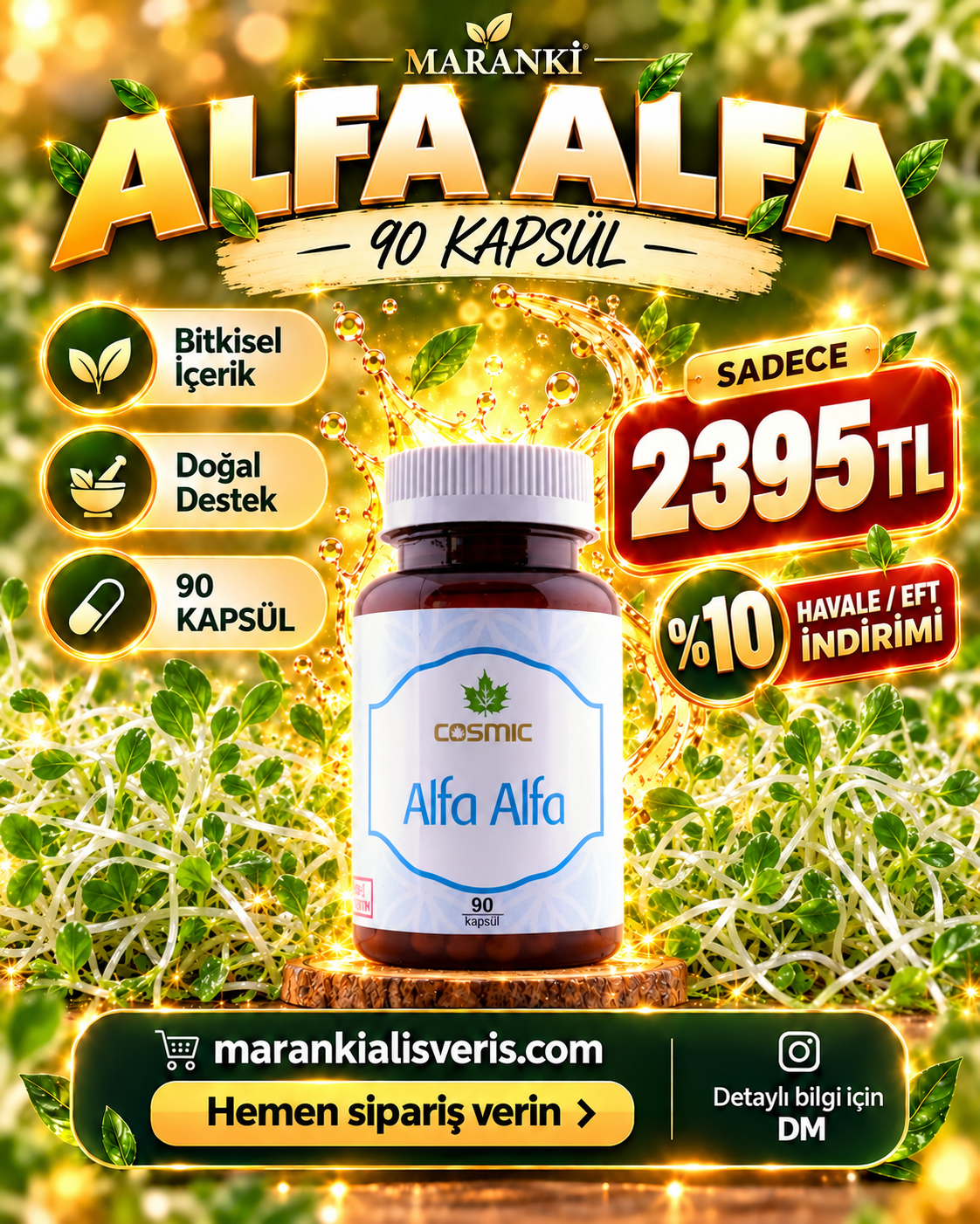 Alfa-Alfa ( 90 Kapsül )