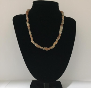 Güneş Taşı Kolye - Mercimek Kesim Model