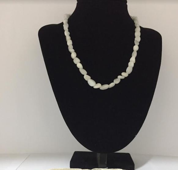 Ay Taşı Kolye - Mercimek Kesim Model