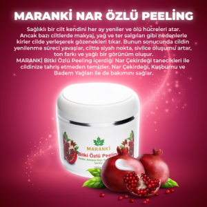 Maranki Nar çekirdeği Özlü Peeling-Bakım Kremi 150 Gr