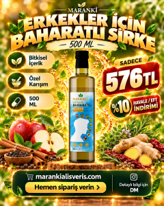 Erkekler İçin Baharatlı Sirke 500 ml