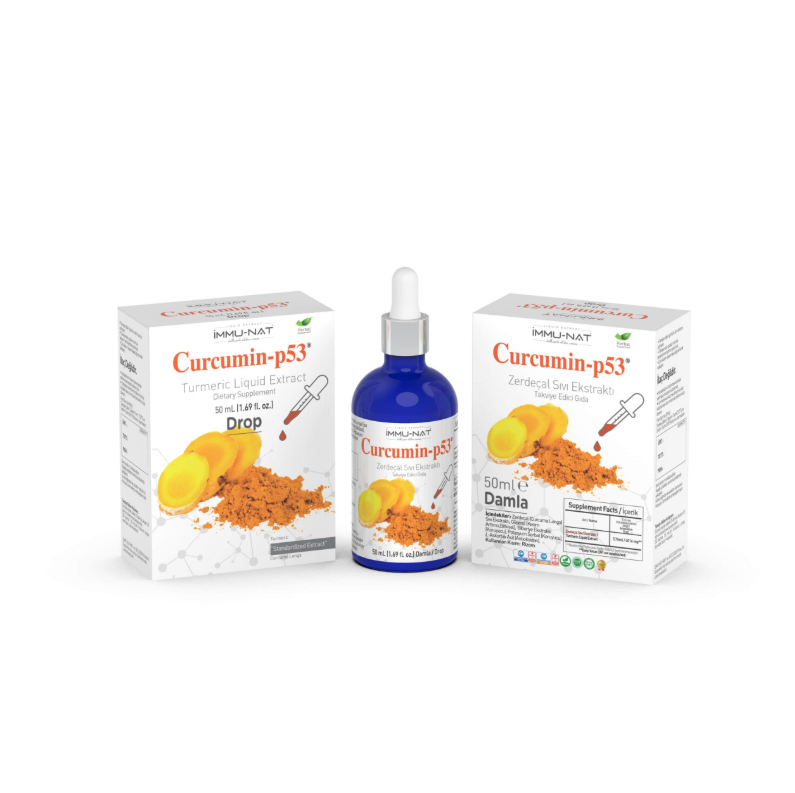 Curcumin-p53 Zerdeçal 50 ml Damla Sıvı Ekstraktı