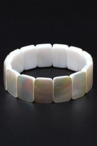 Sedef Taşı Doğal Kare Bileklik - Model 2