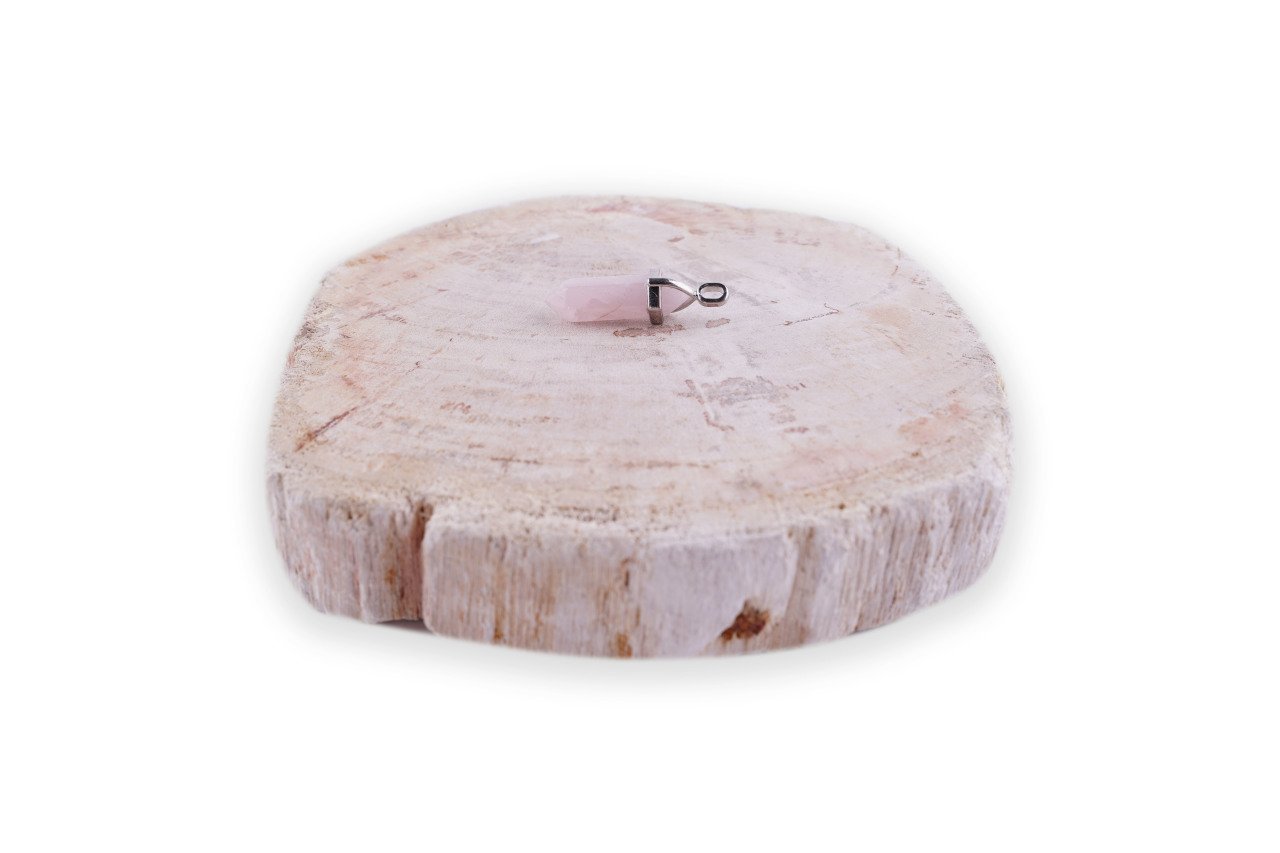 Pembe Kuvars Kolye Ucu Model 1