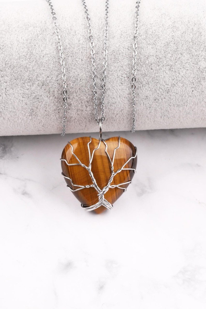 Metalli Kalp Kaplangözü Kolye Ucu