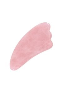 Pembe Kuvars Gua Sha Masaj Taşı Model 2