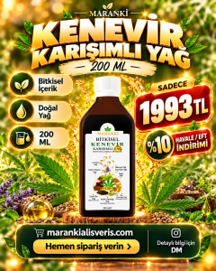 Maranki Bitkisel Kenevir Karışımlı Yağ 200 ML