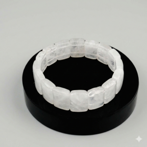 Kristal Kuvars Bileklik Kare