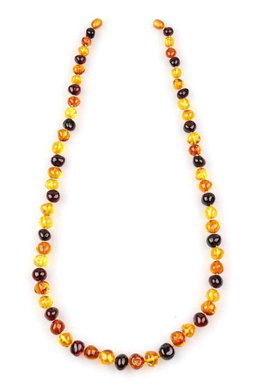 Kehribar Sıralı Kolye Model 1