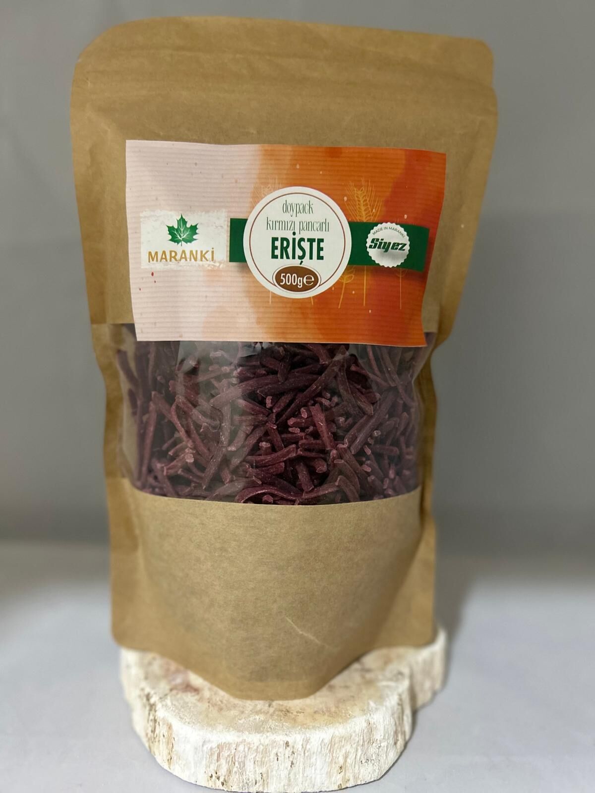 Doypack Kırmızı Pancarlı Siyez Eriştesi 500 Gr