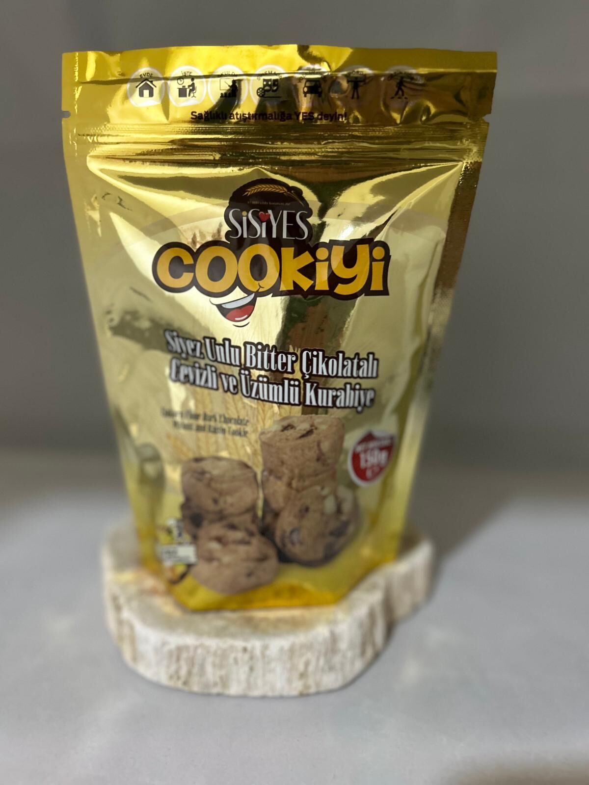 Sisiyes Cookiyi Siyez Bitterli Cevizli Kurabiye 150 Gr