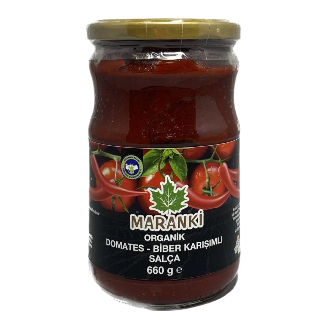 Organik Domates-Biber Karışımlı Salça 660 Gr