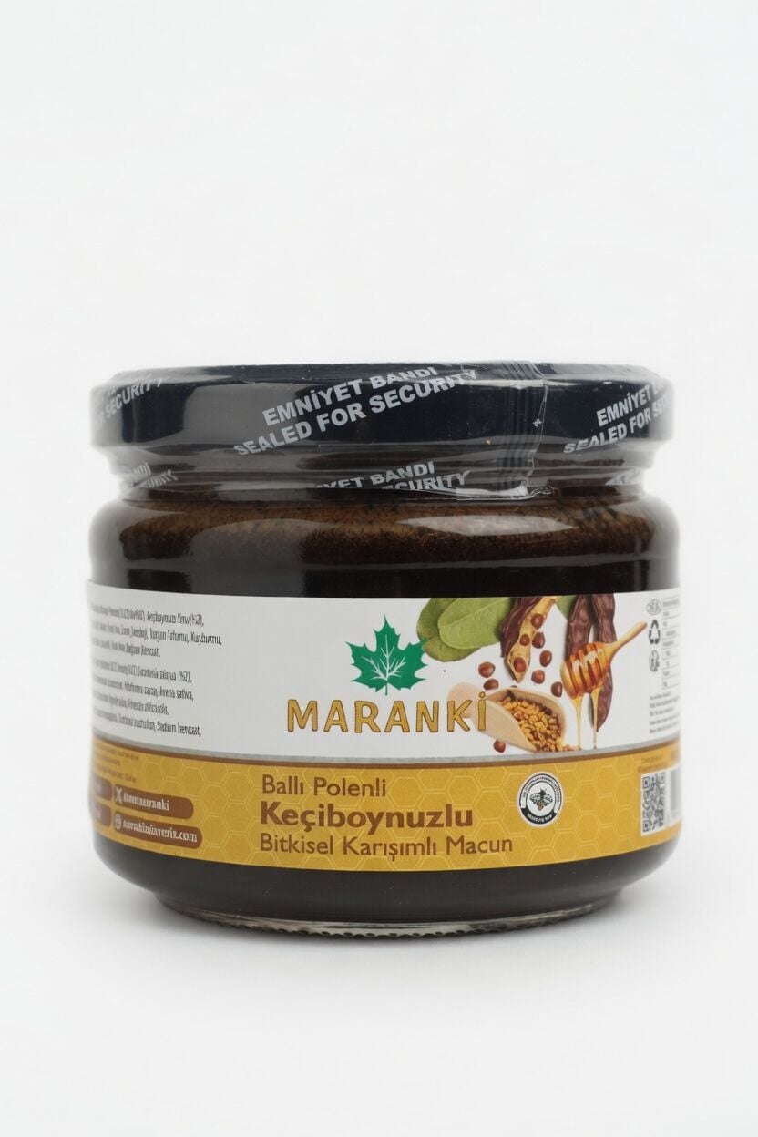 Maranki Ballı Polenli Keçiboynuzlu Bitkisel Karışımlı Macun