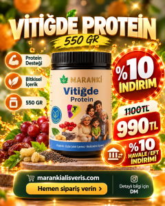 Maranki Vitiğde Doğal Hurma ve Keçiboynuzu Özlü Protein Karışım 550 g