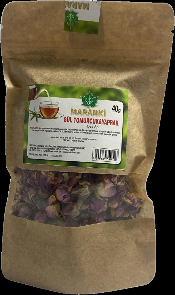 Gül Tomurcuk & Yaprak