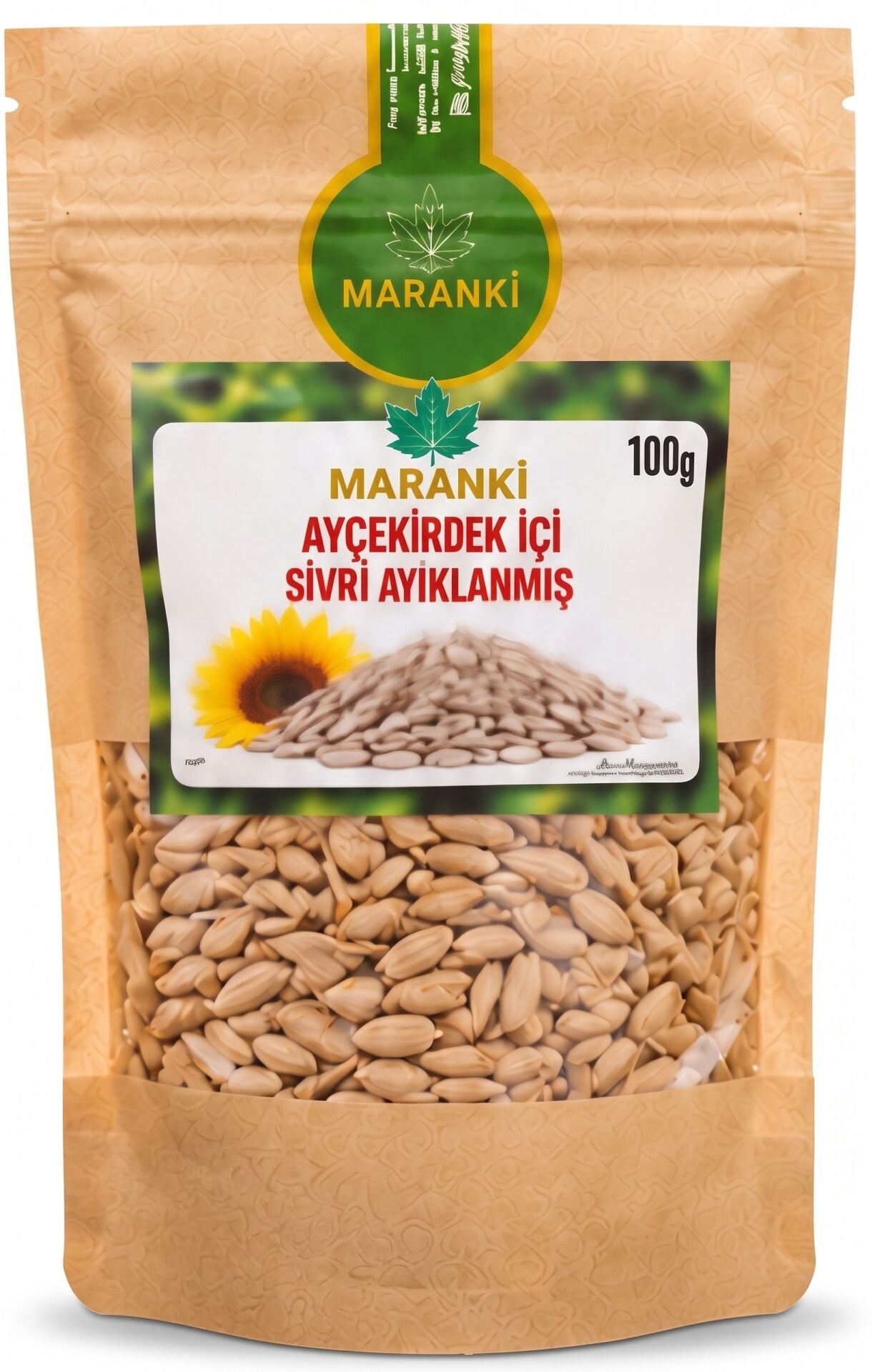 Maranki Ayçekirdek İçi Sivri Ayıklanmış Doğal Çekirdek İçi 100 g